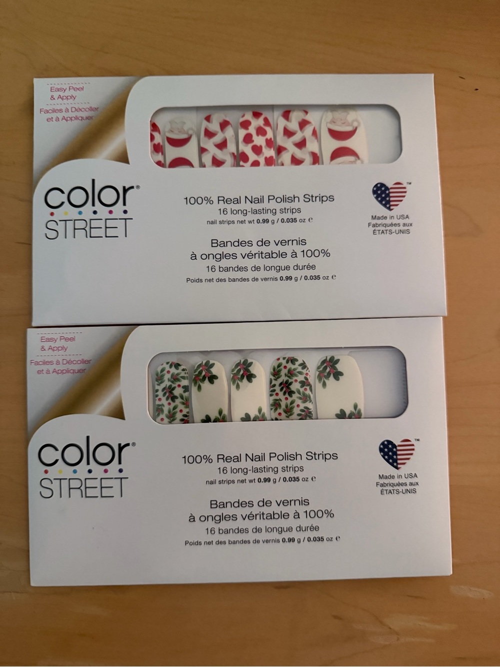 Color Street Nail Polish Strips - 2 sets of Christmas Nail Strips.